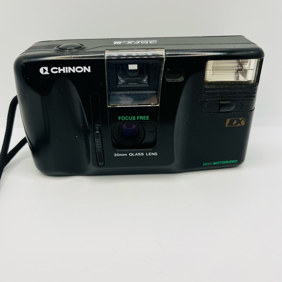 Chinon 35 FX-3 Motorized Focus Free 35 mm Glass Lens DX Camera UNTESTED AS IS - Picture 1 of 9